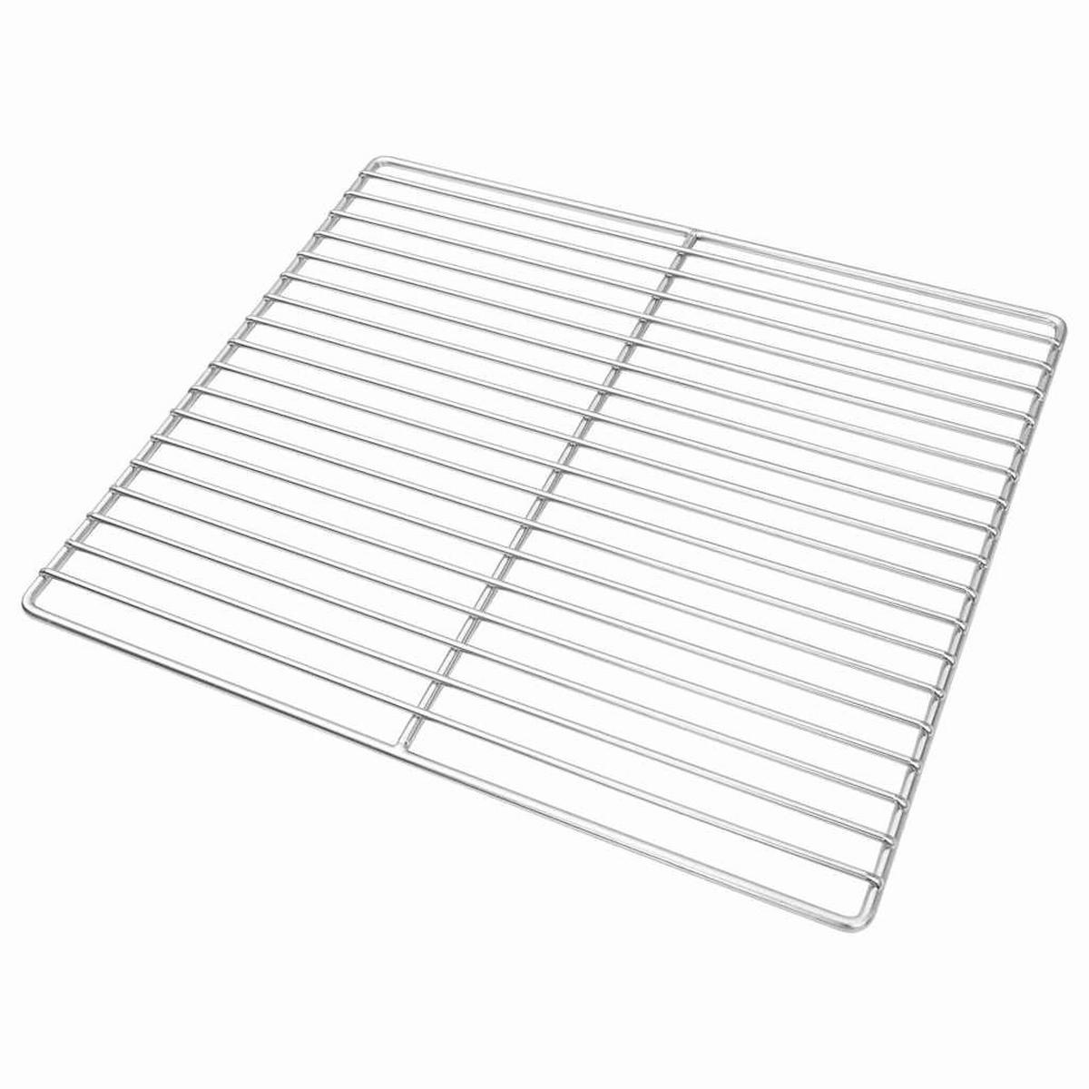 GRILLROST Silber 40/35 Cm Edelstahl - Silberfarben, Metall (35/40cm) - vidaXL