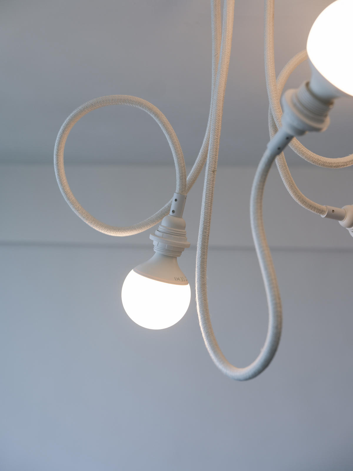 PENDELLEUCHTE TWIST 3 Flammig - Beige, Naturmaterialien (90/12/90cm) - HOOPZI