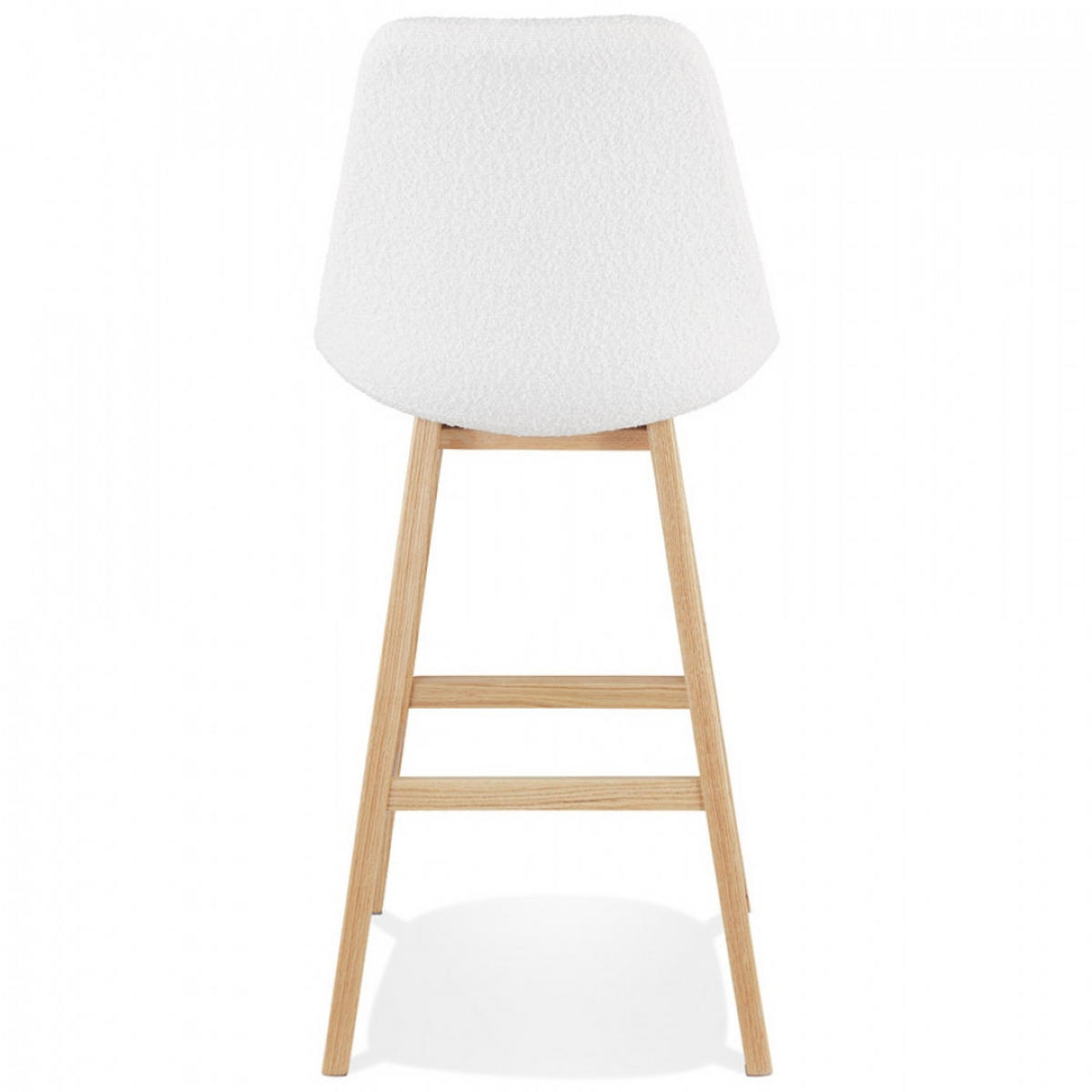 BARHOCKER Weiß 48x112x56cm - Weiß, Holz/Textil (48/112/56cm) - AlterEgo