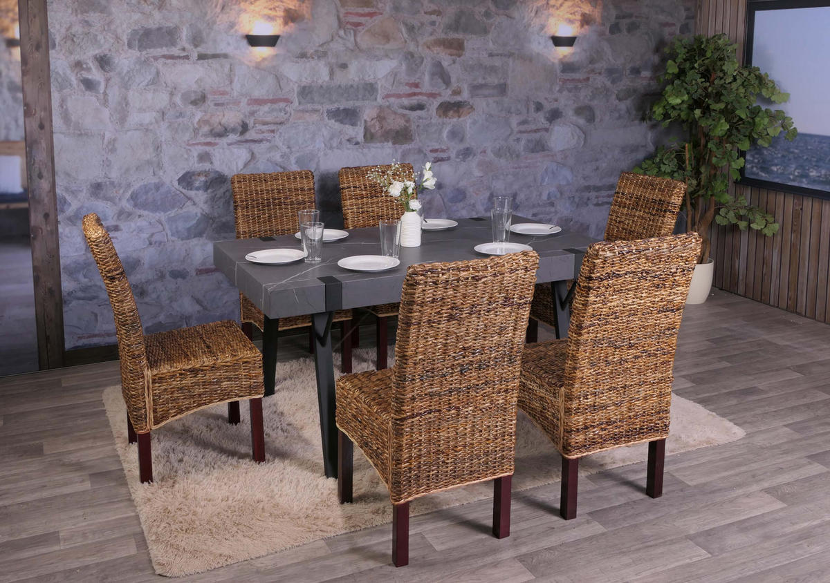 ESSZIMMERSTUHL Braun 6er-Set - Braun, Holz (46/96/41cm) - MCW