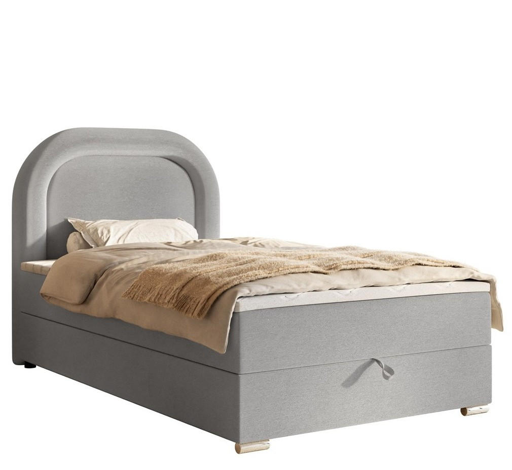 BETT Grau BELLA Kontinentalstil Skandinavisch - Grau, Textil (120/200cm) - Sepro Meble