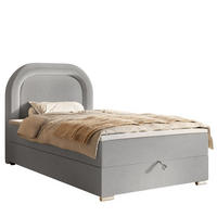 BETT Grau BELLA Kontinentalstil Skandinavisch - Grau, Textil (120/200cm) - Sepro Meble
