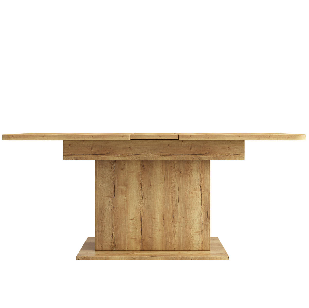 JEDILNA miza 110/130/70/75 cm raztegljiva s sredinskim podstavkom in prostorom za shranjevanje, Naravna - naravne barve, leseni material (130/70/75cm) - Redom