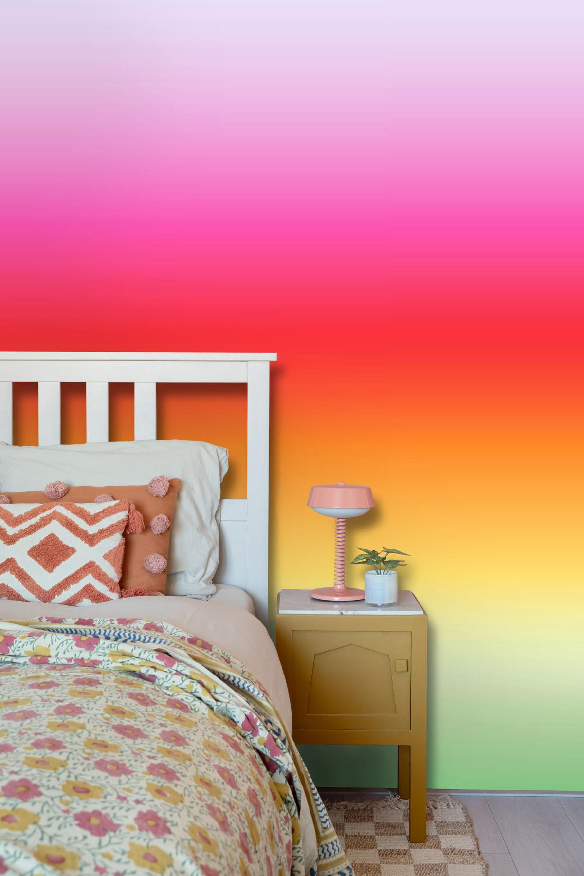 FOTOTAPETE Dip-Dye Muster 100 x 279 cm - Multicolor, Papier (100/279cm) - ESTAhome