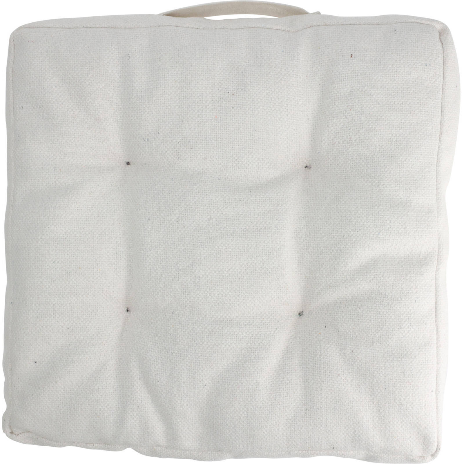 STUHLKISSEN 40/40/6 cm - Weiß, Naturmaterialien (40/40cm) - Home Styling Collection