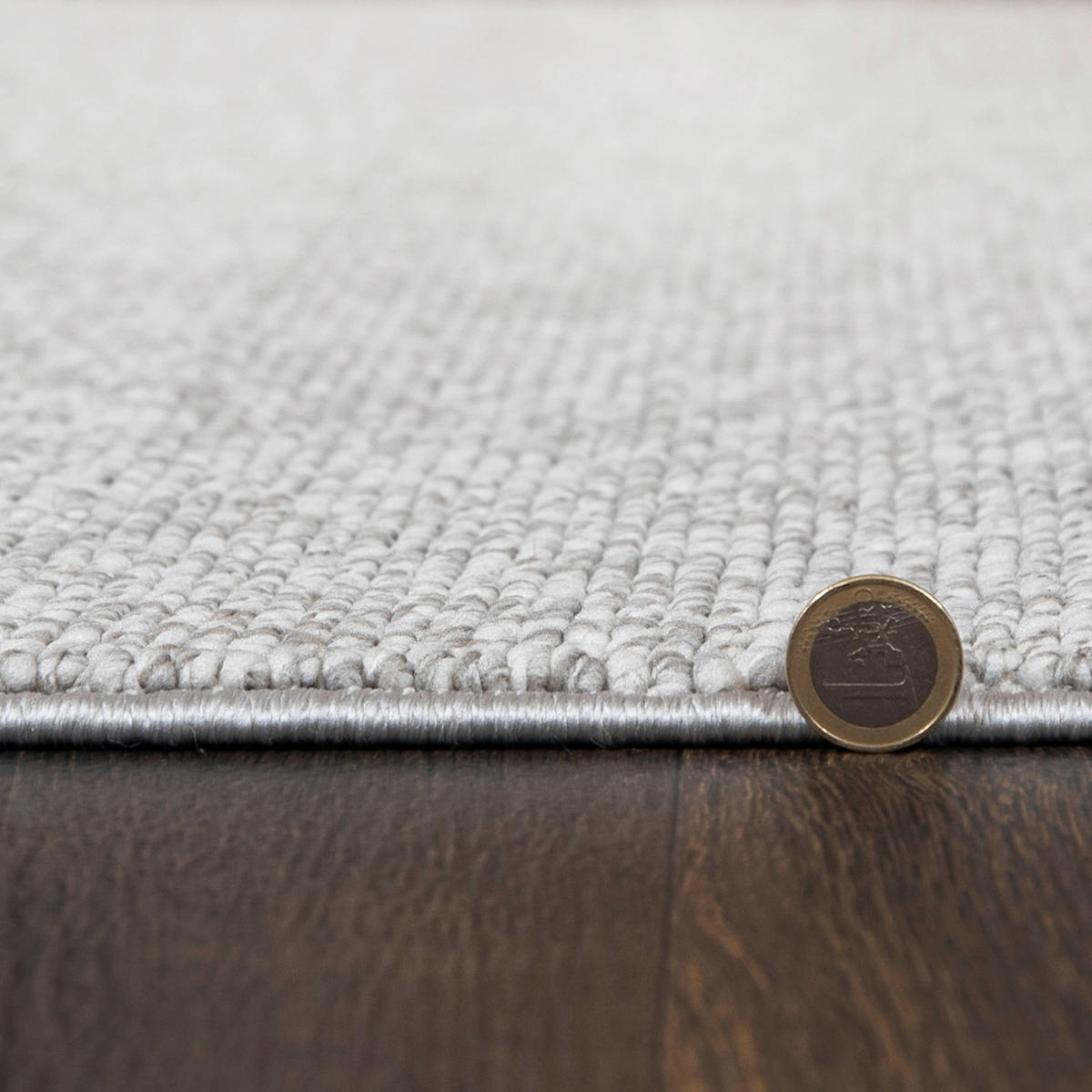 TEPPICH Lora PE13A Mazovia 80x150cm Anthrazit Grau Gestreift Kurzflor - Anthrazit, Textil (80/150cm) - Mazovia