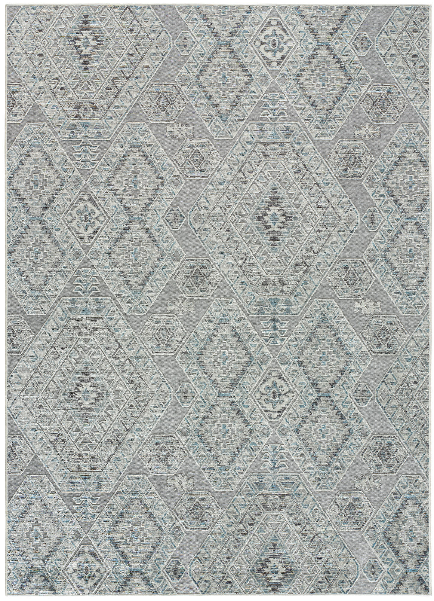 VINTAGE-TEPPICH Blau Arlette 95/140 cm - Blau, Textil (95/140cm) - Atticgo
