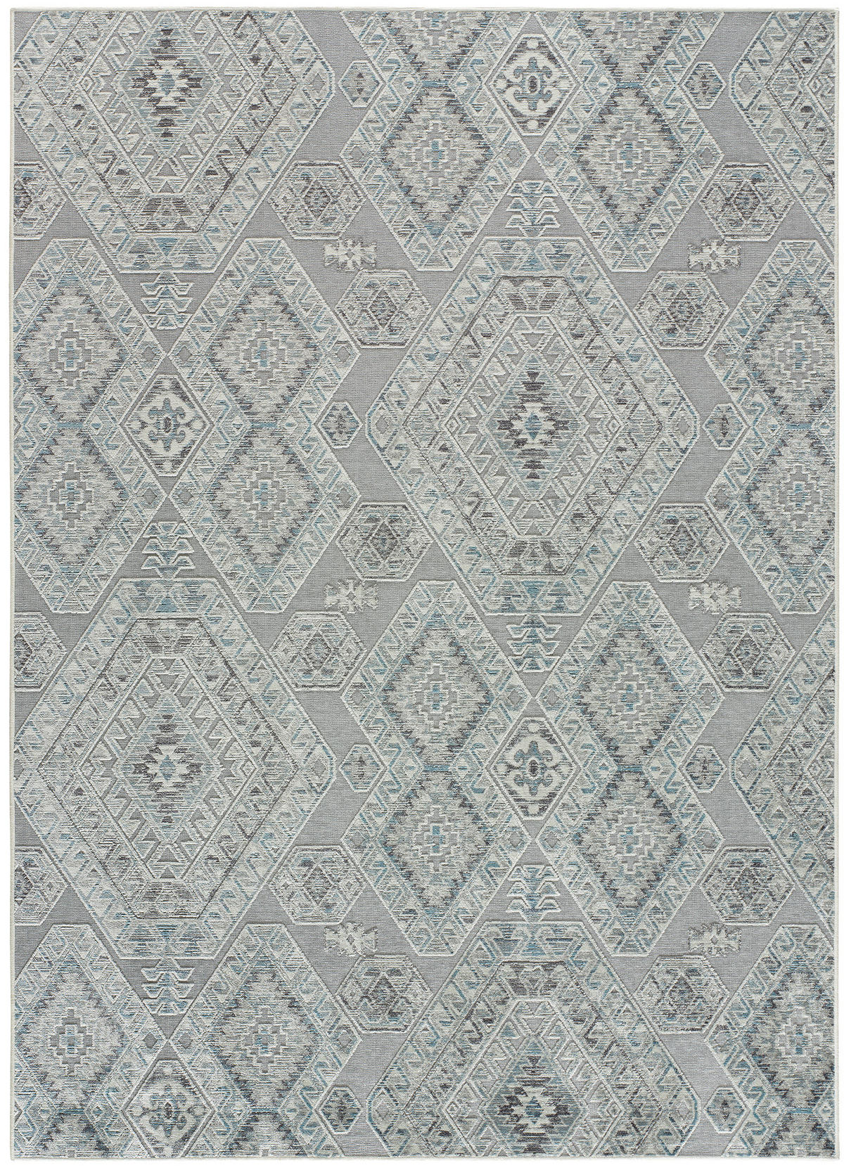 VINTAGE-TEPPICH Blau Arlette 95/140 cm - Blau, Textil (95/140cm) - Atticgo