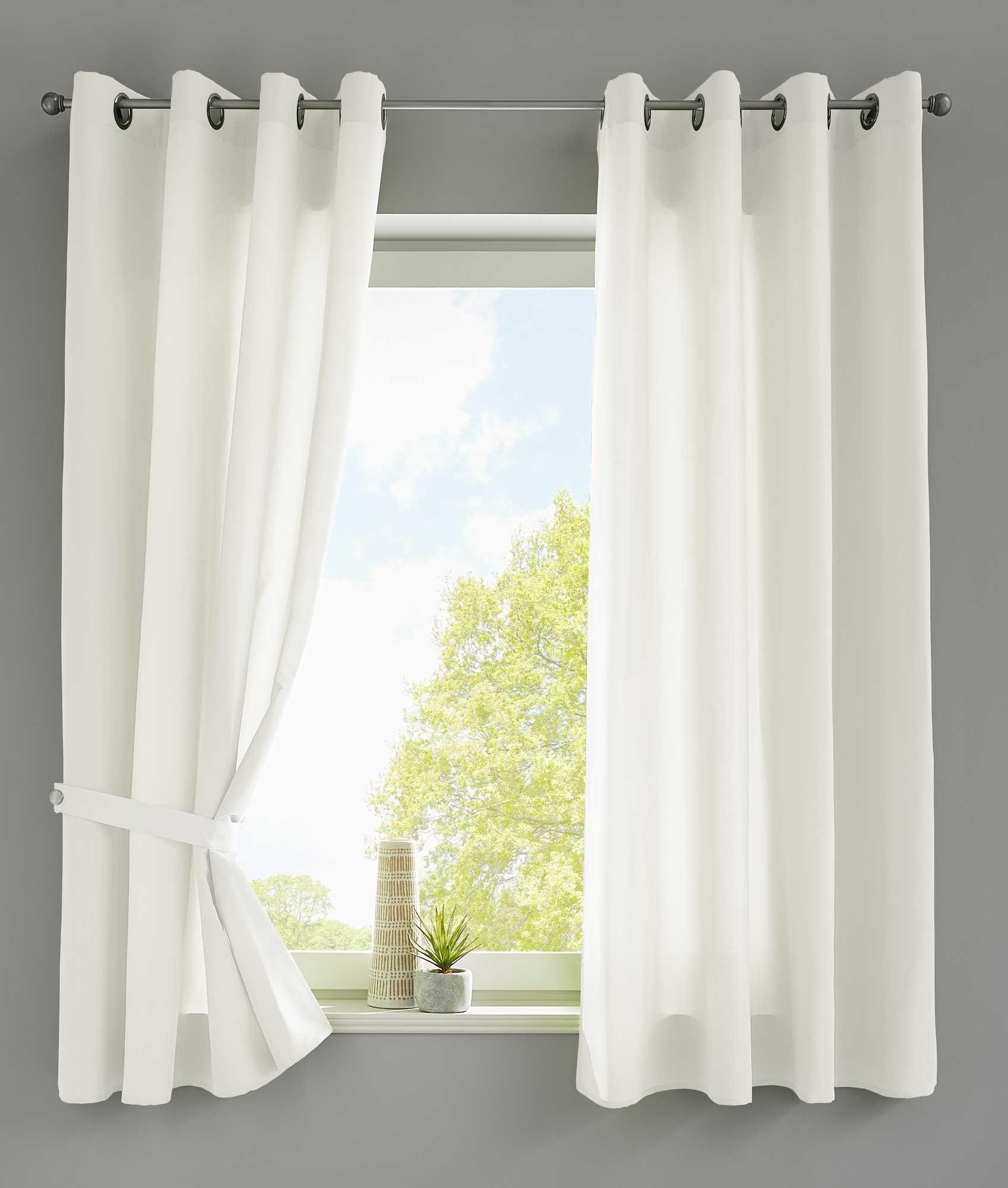 VORHANG 2ER SET BERLIN HxB 145x140cm Creme - Creme, Textil (140/145/145cm) - Gardinenbox