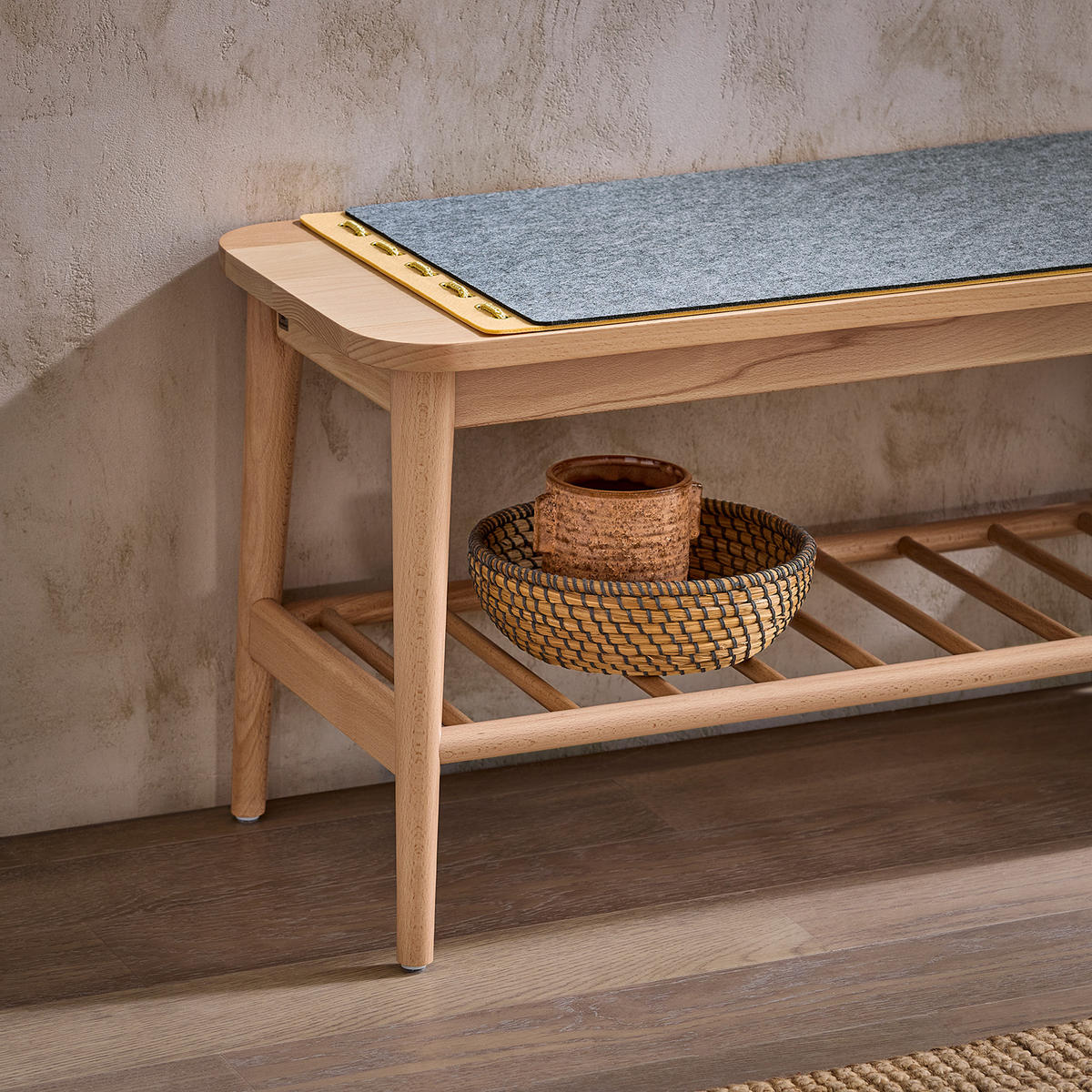 SCHUHREGAL mit Zapfenverbindungen Natur - Naturfarben, Holz/Holzwerkstoff (110/44/37cm) - SoBuy