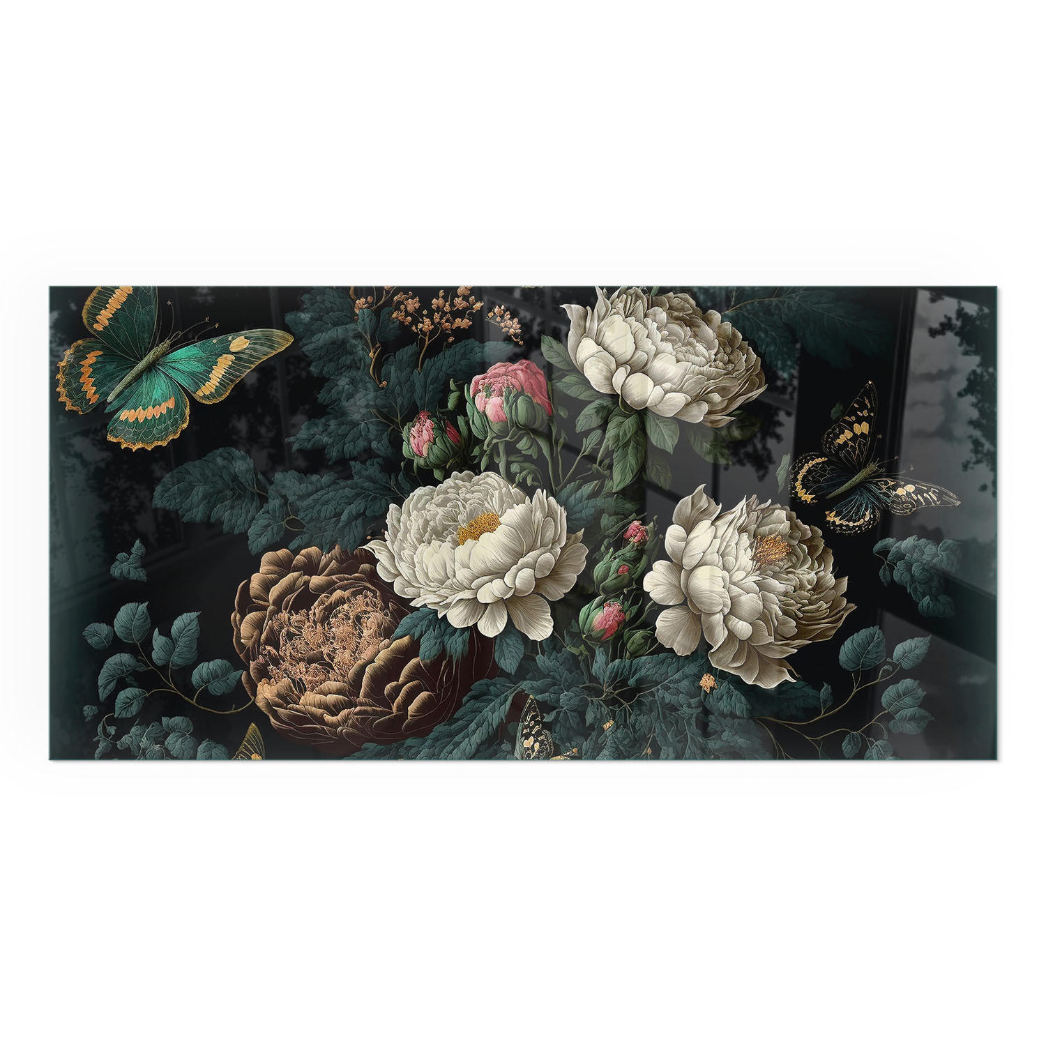 GLASPLATTE für Kamin 120x60 cm - Grün, Glas (120/60/0.4cm) - TULUP