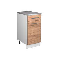 SPODNÍ SKŘÍŇKA PRO DŘEZ/VARNOU DESKU Fame-Line Zlatý mocný dub 40 cm , PD Mramor - bílá/barva dubu, kompozitní dřevo (40/82/60cm) - Vicco