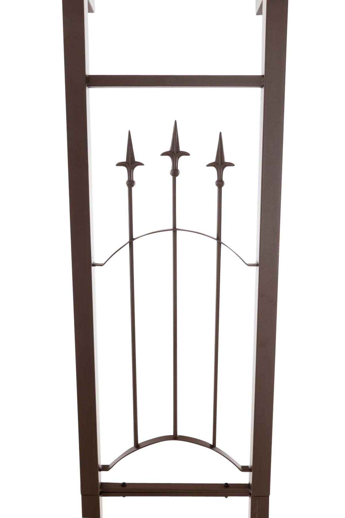 ROSENBOGEN Lux mit Tor braun - Braun, Metall (157/225/40cm) - TPFGarden