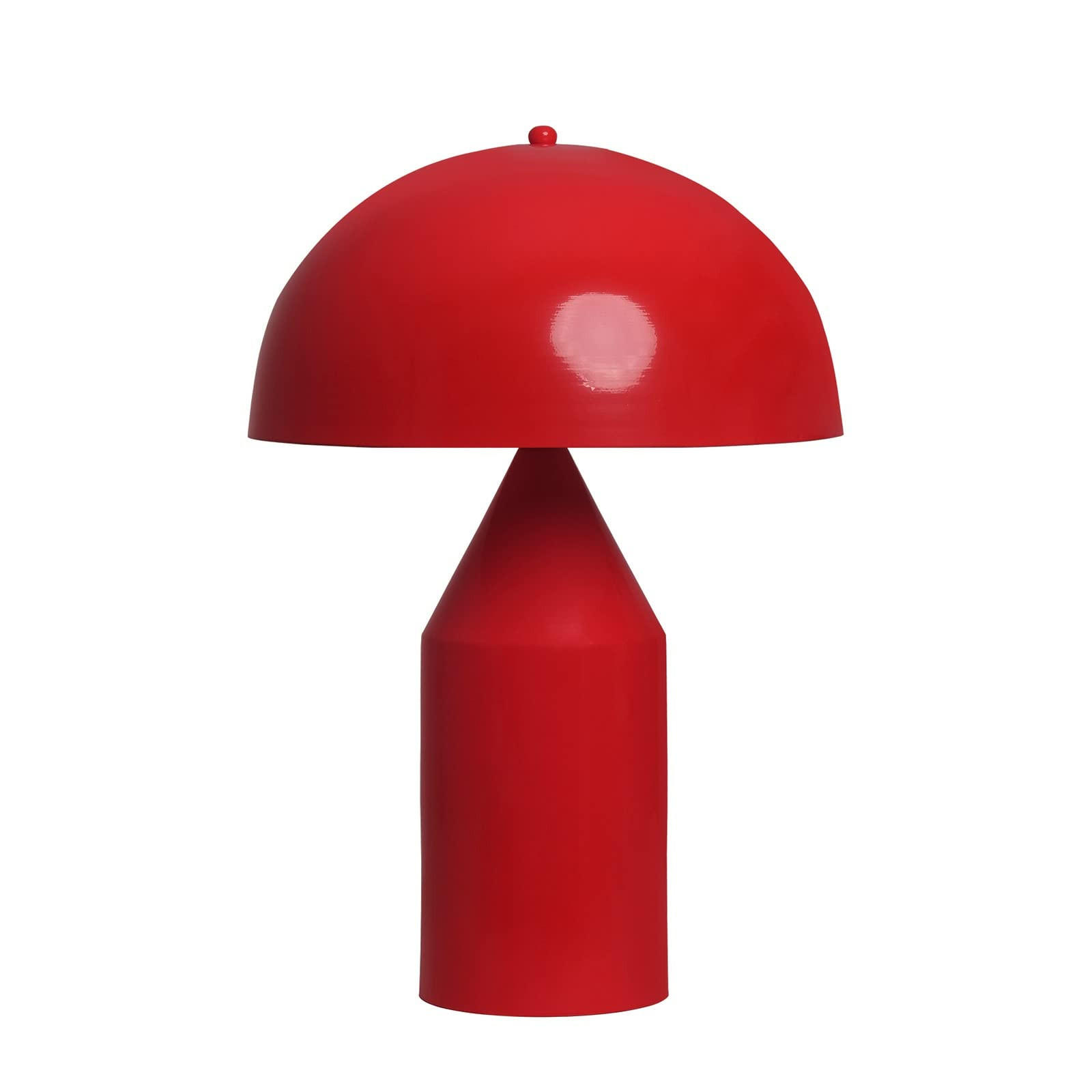 TISCHLEUCHTE Pilzlampen 50/30 - Rot, Metall (30/50cm) - Bamyum