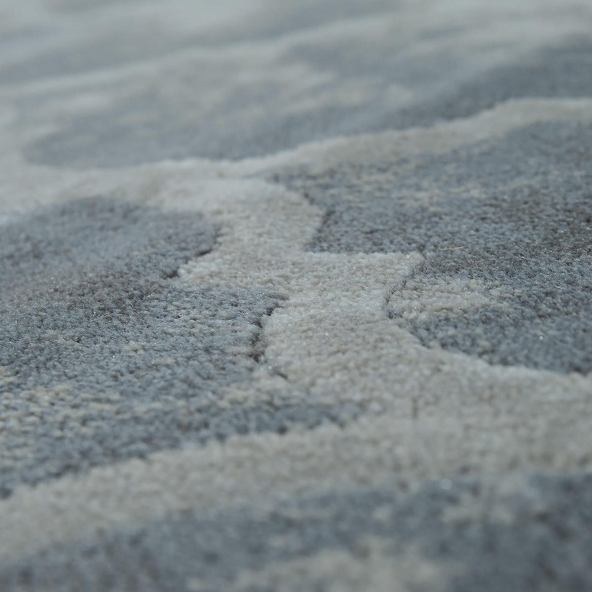 KURZFLORTEPPICH 60/100 cm Victory 605 - Grau, Kunststoff (60/100cm) - Paco Home