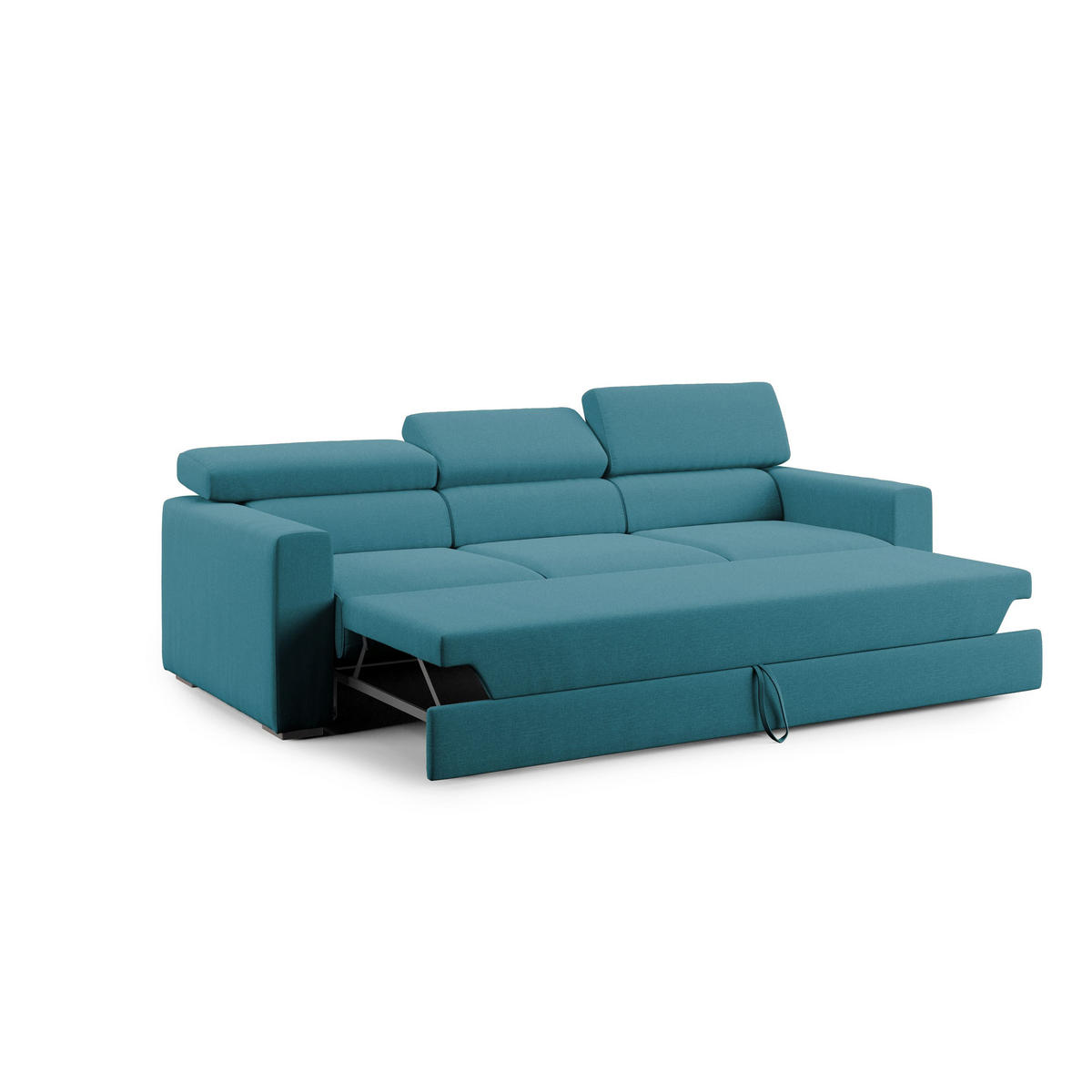 LINEARSOFA Dylan - Hellblau, Textil (240/74/100cm) - Divani.store