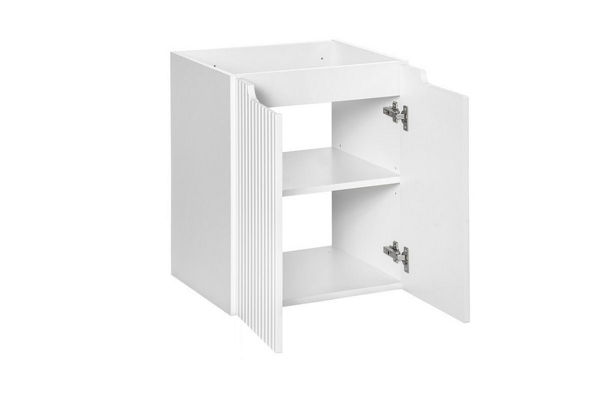 WASCHTISCHUNTERSCHRANK 50 cm 2 Teile - Nova White N BM103 in Weiß/Evoke Eiche - Weiß/Eiche Artisan, Holz (50/57/40cm)