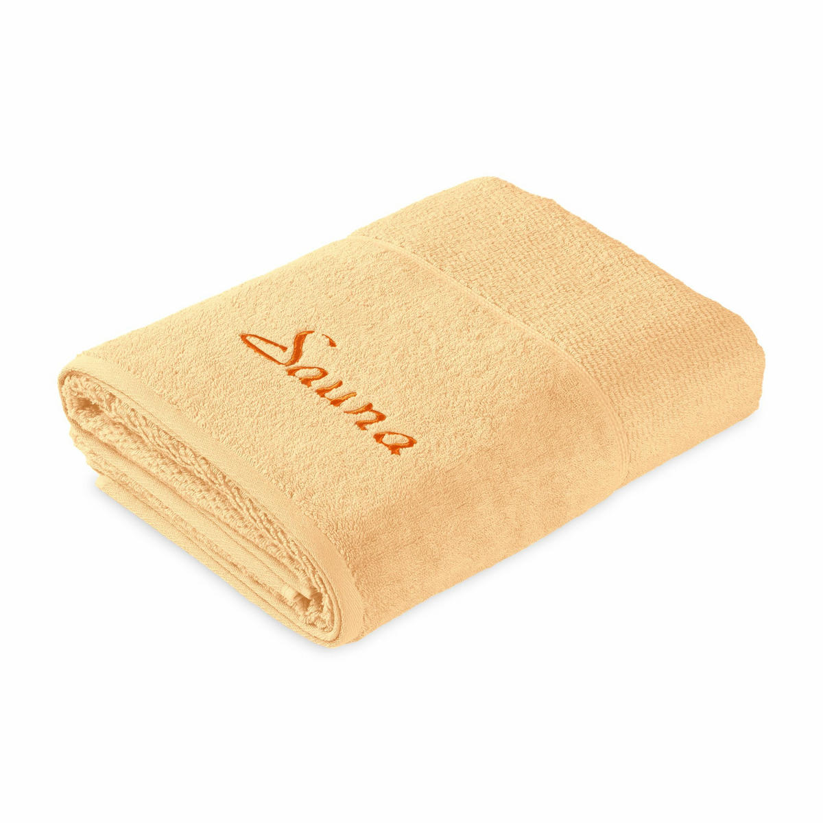 SAUNATUCH PEARL - Gelb, Textil (80/200cm) - Möve for Frottana