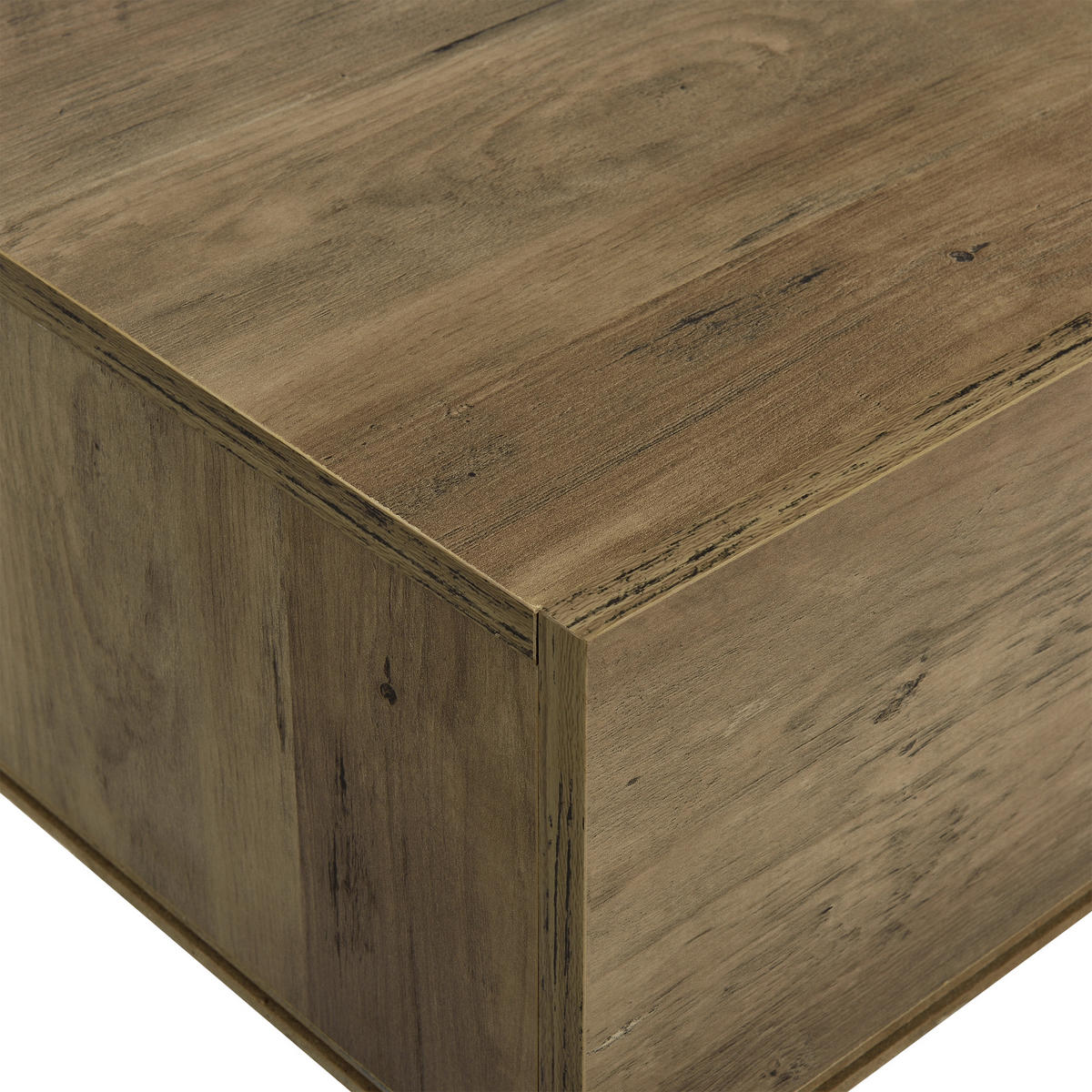 WANDREGAL-SET 2 TLG. Oslo - Braun, Holzwerkstoff (46/15/30cm) - [en.casa]