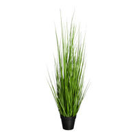 KUNSTPFLANZE Künstliches Gras - Chiara 90 cm - Grün, Kunststoff (90cm) - aplanta