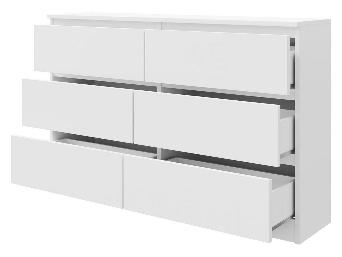KOMMODE Malwa M6 120 - Schwarz, Holzwerkstoff (120/77/30cm) - MIRJAN24