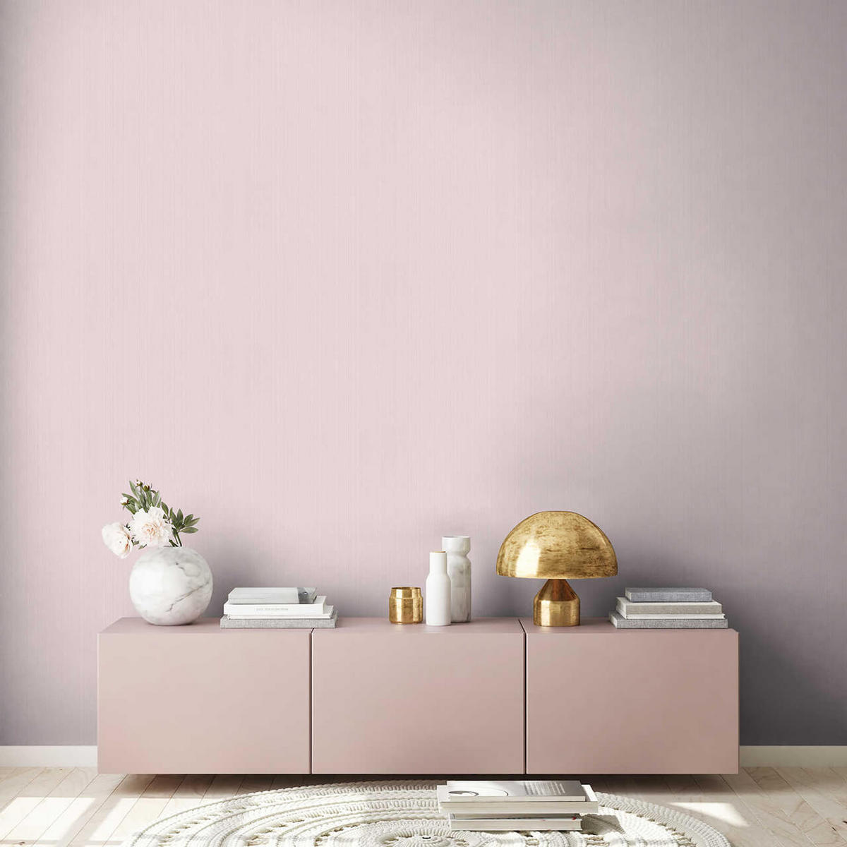 VLIESTAPETE Rosa 53/1005 cm - Pink, Kunststoff/Textil (53/1cm) - KUNSTLOFT