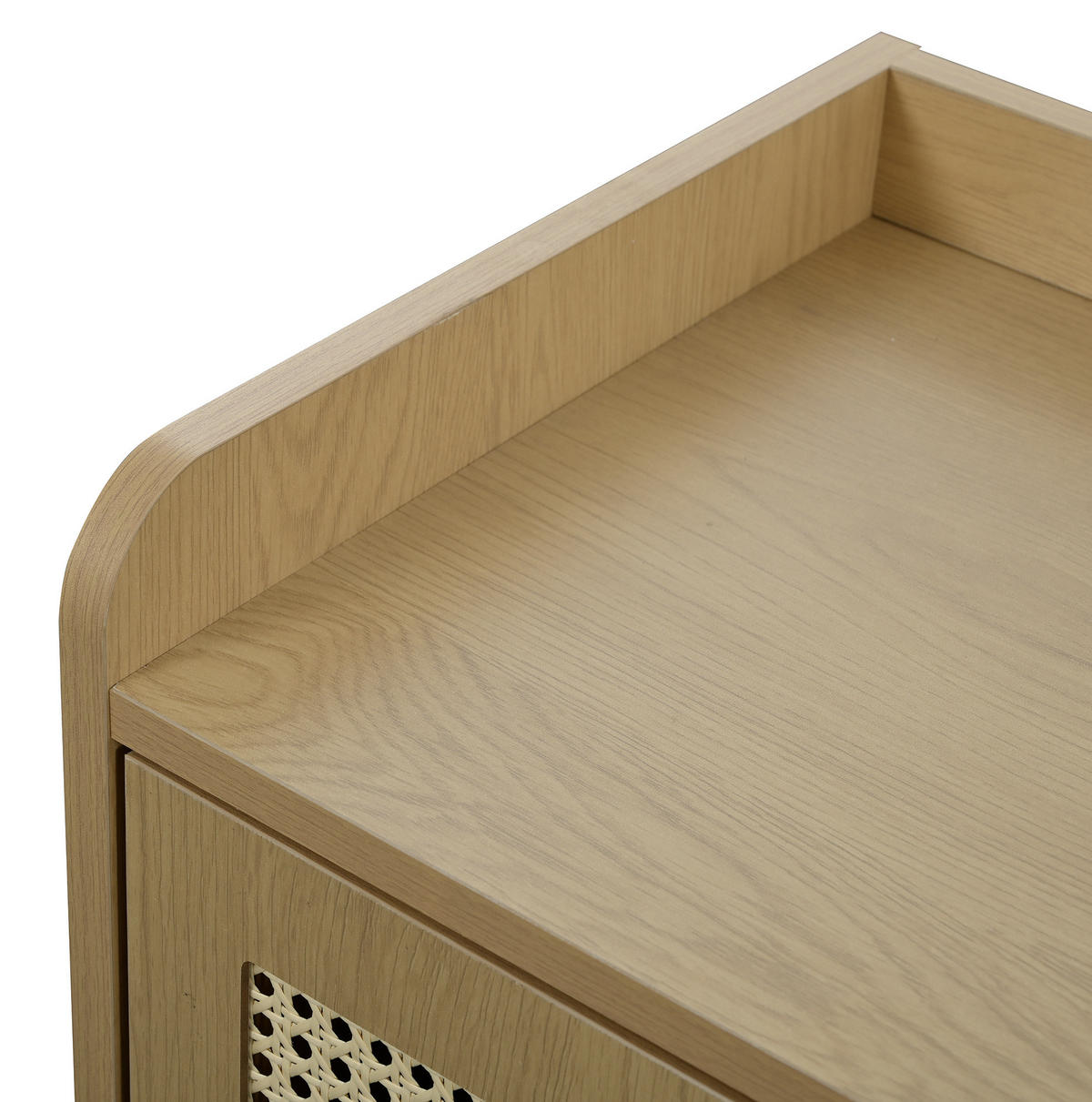 SCHUHSCHRANK aus Spanplatte 80x105x35cm in Eichefarben mit Push-to-Open - Eichefarben, Holzwerkstoff (80/105/35cm) - Modfu