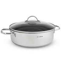 PFANNE Servierpfanne 28 cm Edelstahl - Edelstahlfarben, Metall (40/29/9cm) - KLAMER