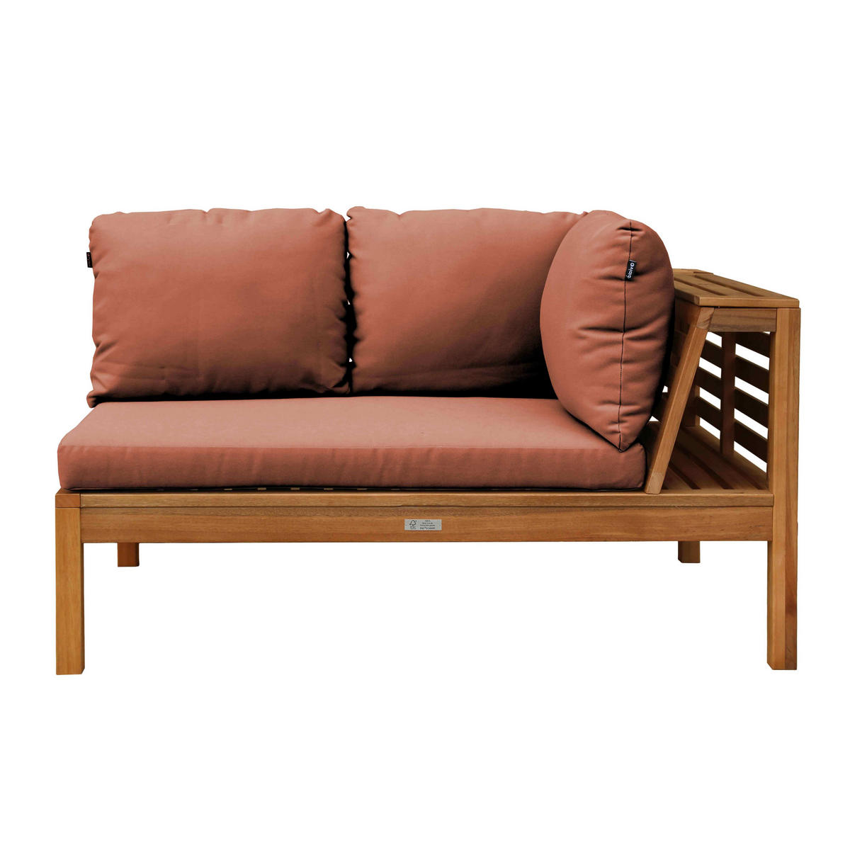GARTENLOUNGE, Rot - Rot, Holz (120/63/80cm) - Oviala