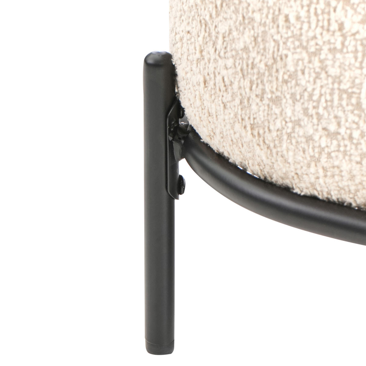 SESSEL Beige Lunde - Beige/Schwarz, Textil (67/81/74cm) - Beliani
