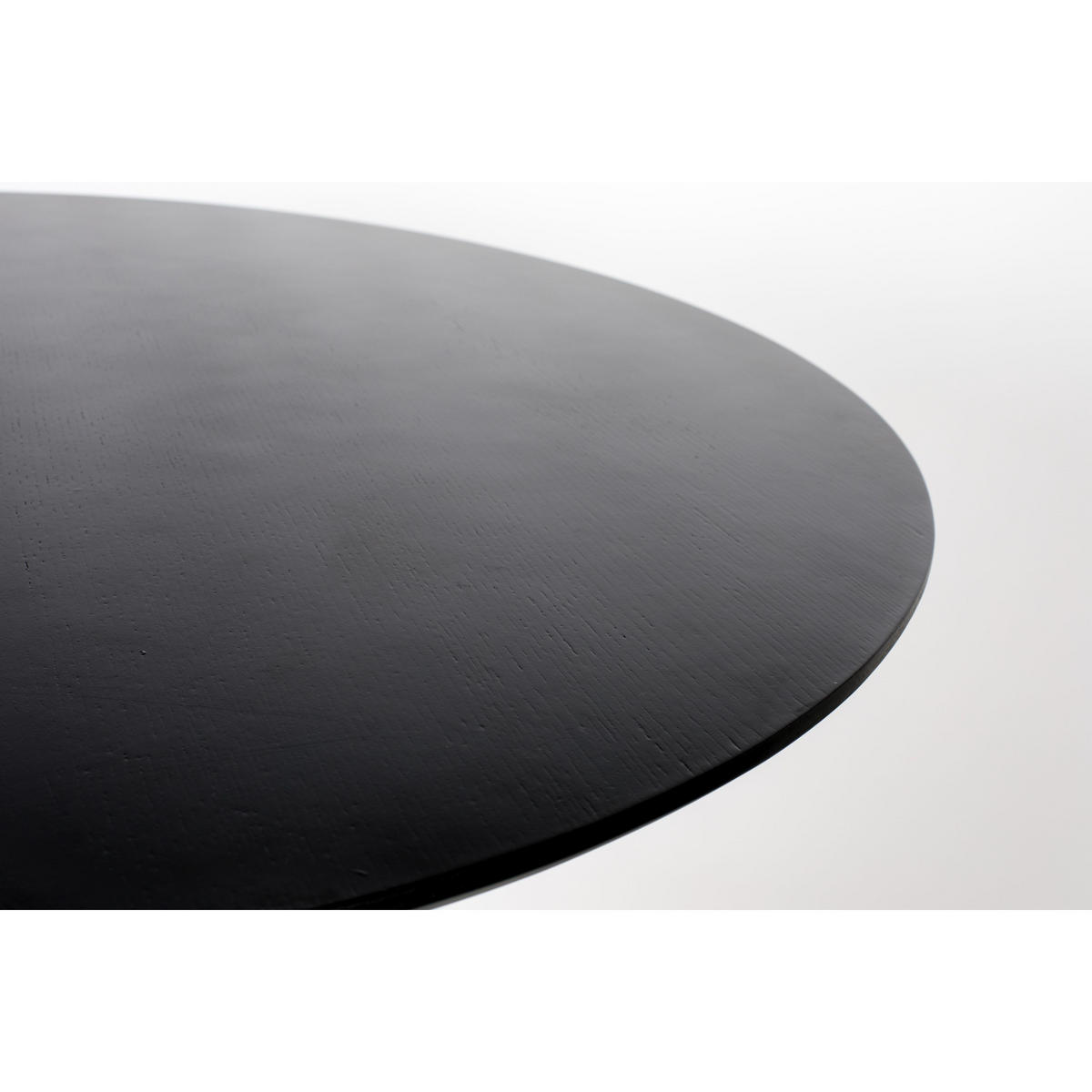 ESSTISCH Pilar Rund 100 cm Schwarz - Schwarz, Holzwerkstoff (100/100/76cm) - Zuiver