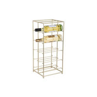 WEINREGAL Dual Floor 25/22/57 cm - Goldfarben, Metall (22/57/25cm) - Present Time