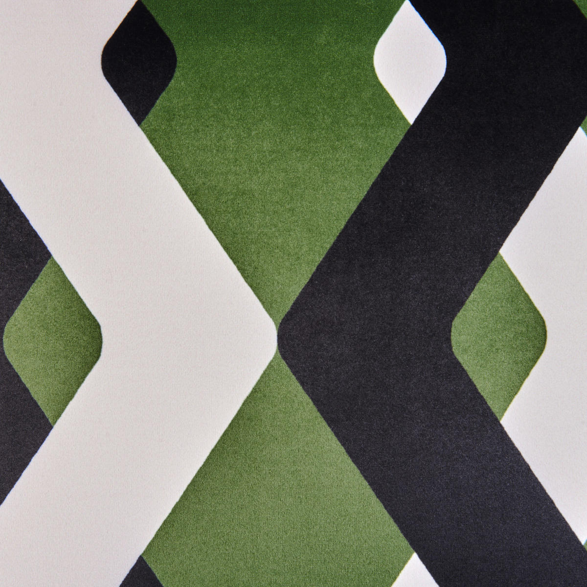 Gartenkissen 2er-Set Bunt 45/45 cm Sway - Multicolor/Schwarz, Textil (45/12/45cm) - Beliani