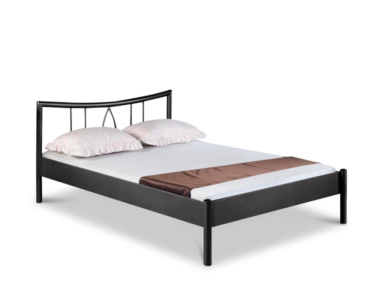 METALLBETT Hanna / 180 x 200 cm / dunkelgrau - Anthrazit, Metall (180/200cm) - BED BOX