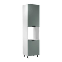 MIKROWELLENUMBAUSCHRANK D60PWN P/L – Sorento Weiß Grün – Grün / Weiß - Weiß/Grün, Holzwerkstoff (60/247/58cm) - ROYAL24_MARKT