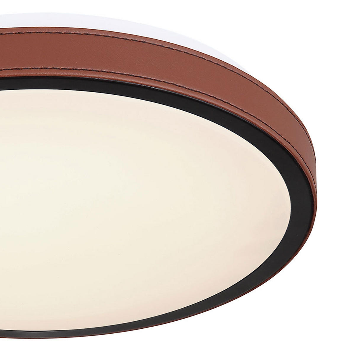 LED DECKENLEUCHTE Aluminium Braun - Braun, Metall (30/30/8cm)