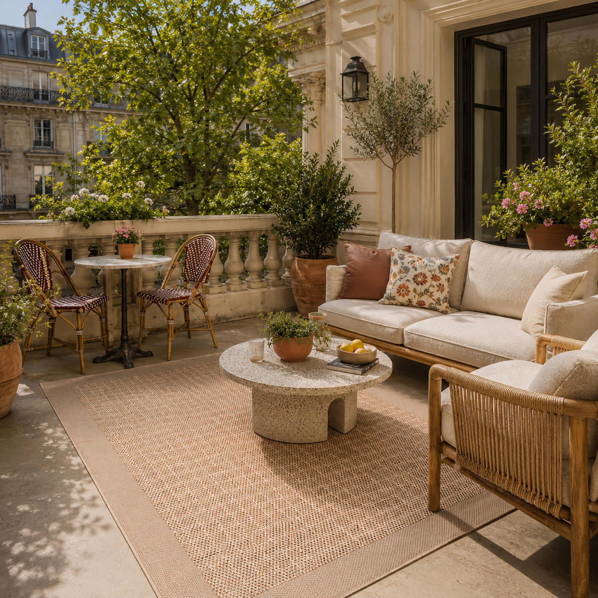 PANAMA IN- UND OUTDOOR TEPPICH - Terracotta, Textil (80/120cm) - Pergamon