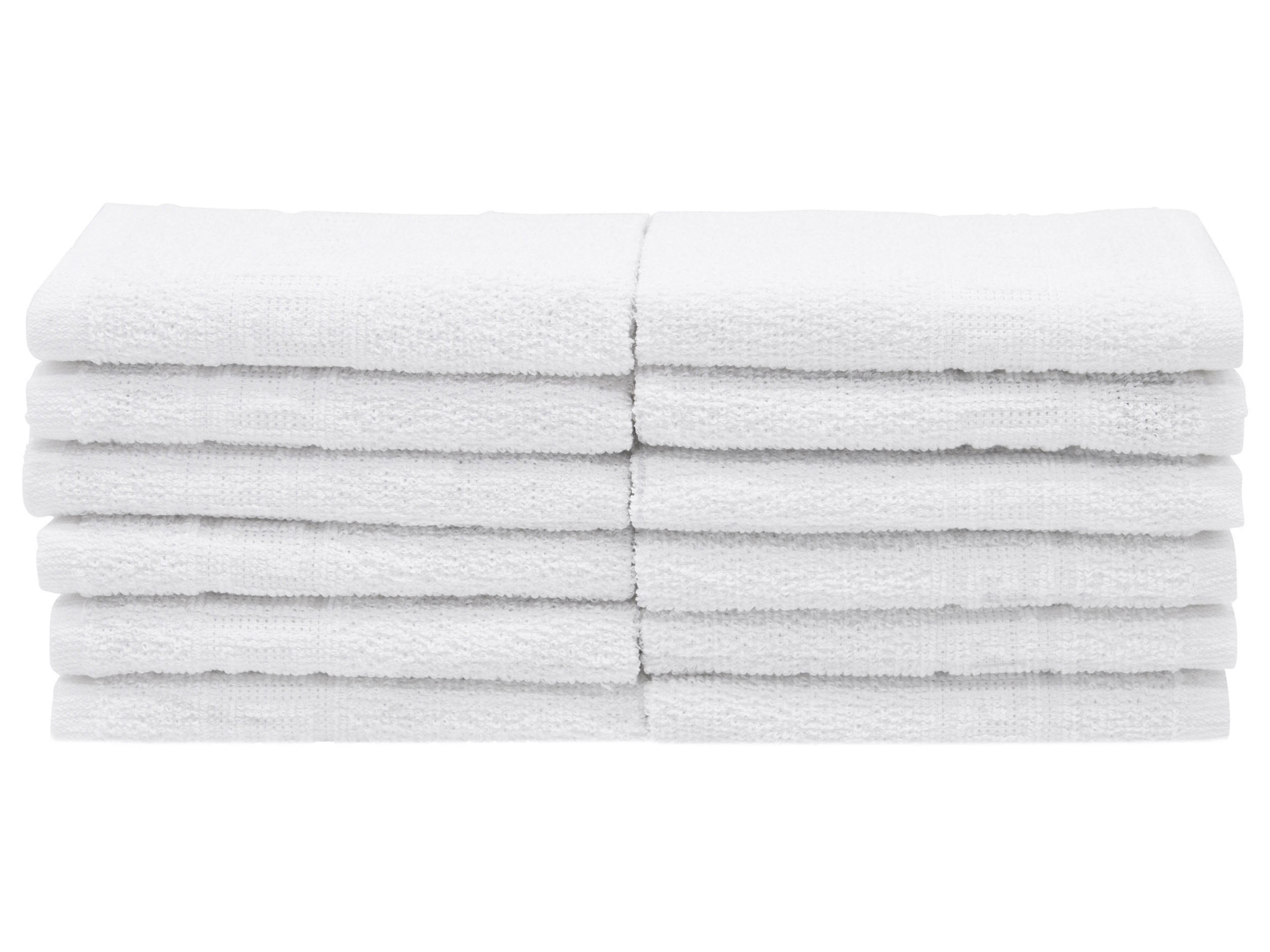SEIFTÜCHER, 12er-Set, 30x30 cm, 100% Baumwolle, Weiß - Weiß, Textil (30/30cm) - Zollner