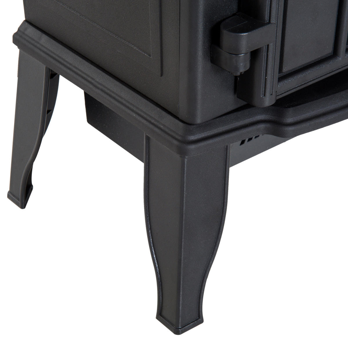 ELEKTROKAMIN mit LED-Flammeneffekt, 2000W Kaminofen, Metall, Schwarz - Schwarz, Metall (23/56.5/39cm) - HOMCOM