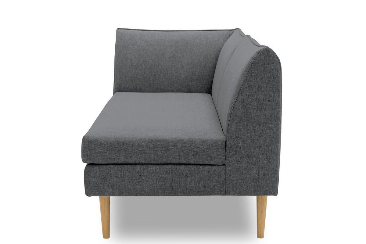 GARTENLOUNGE-SOFA 2-Sitzer Links Braelyn 159x82x82 Bezug in anthrazit - Anthrazit, Kunststoff (159/82/82cm) - 58aufmkessel