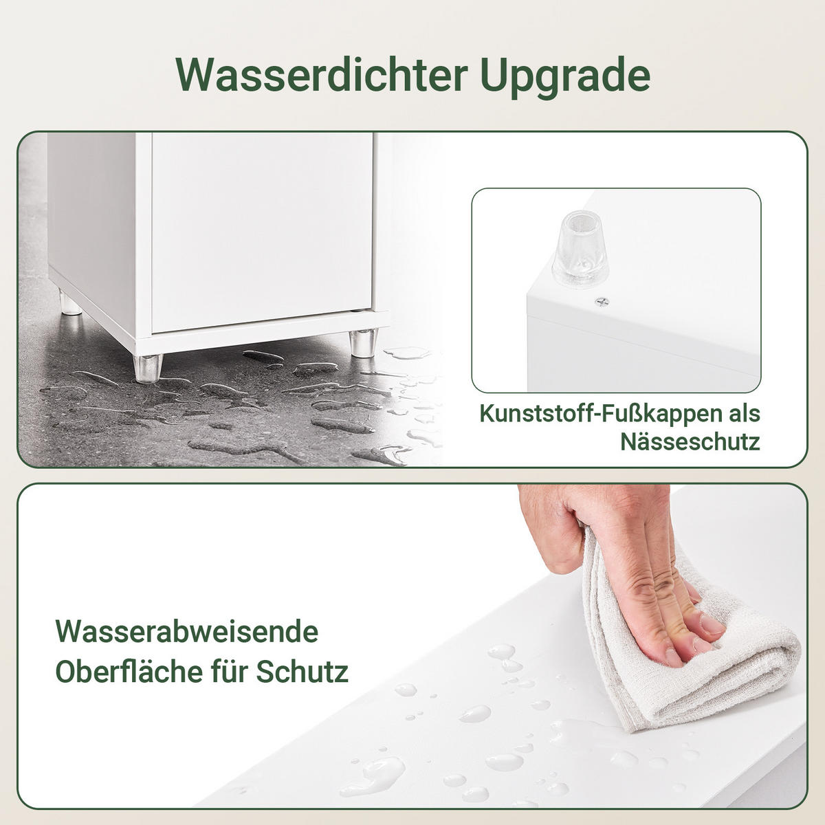 HOCHSCHRANK schmal, Weiß, 20x180x20cm - Weiß, Holzwerkstoff (20/180/20cm) - SoBuy