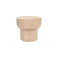 BEISTELLTISCH Noble Pill Oval 50x42 cm Beige - Beige, Stein (50/42/46cm) - Zuiver
