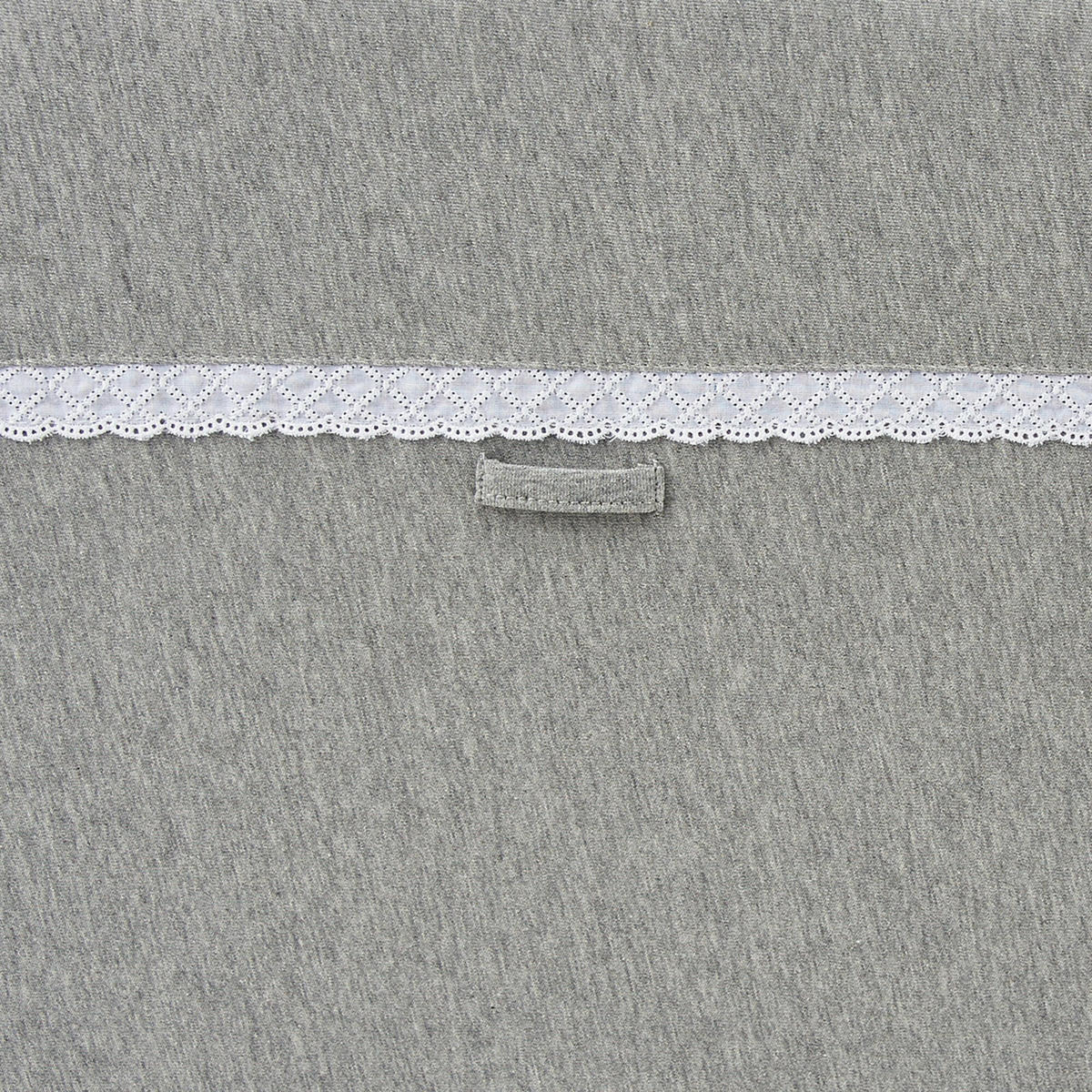BETTNESTCHEN Grau Spitze - Grau, Textil (212/44cm) - nordic coast company