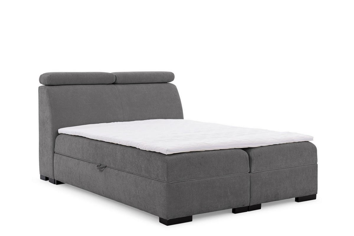 BOXBETT Nestor Dress Me Set.1 - Grau, Holzwerkstoff/Textil (120/200cm) - Fun Möbel