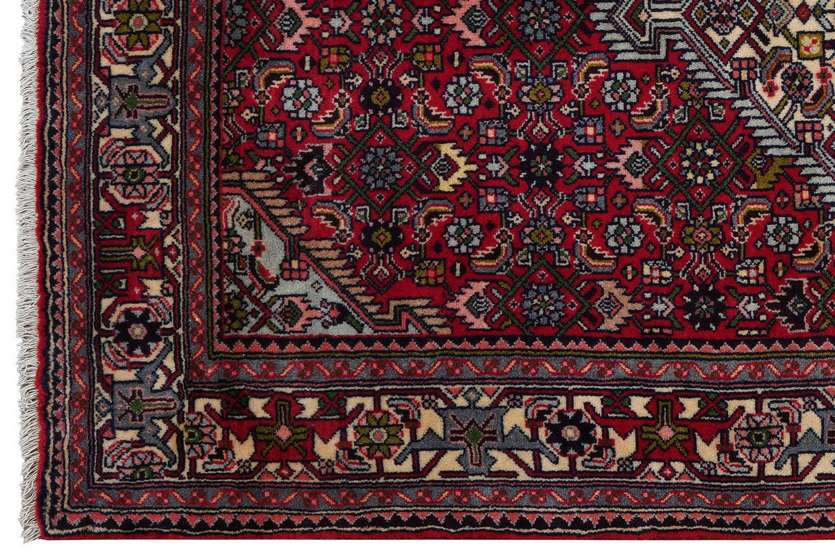 ORIENTTEPPICH handgeknüpft Assadabad Rot 193/126 cm Schurwolle - Rot, Textil (126/193cm) - Looma