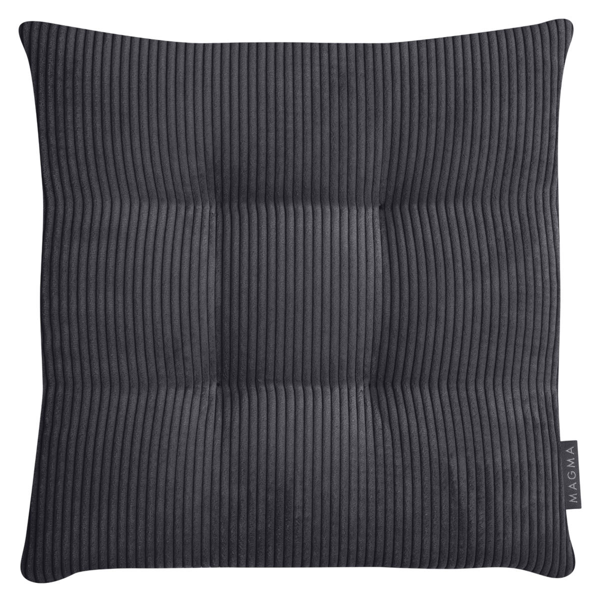 STUHLKISSEN 2er Set Inga - Anthrazit, Textil (35/35/5cm) - Magma Heimtexx