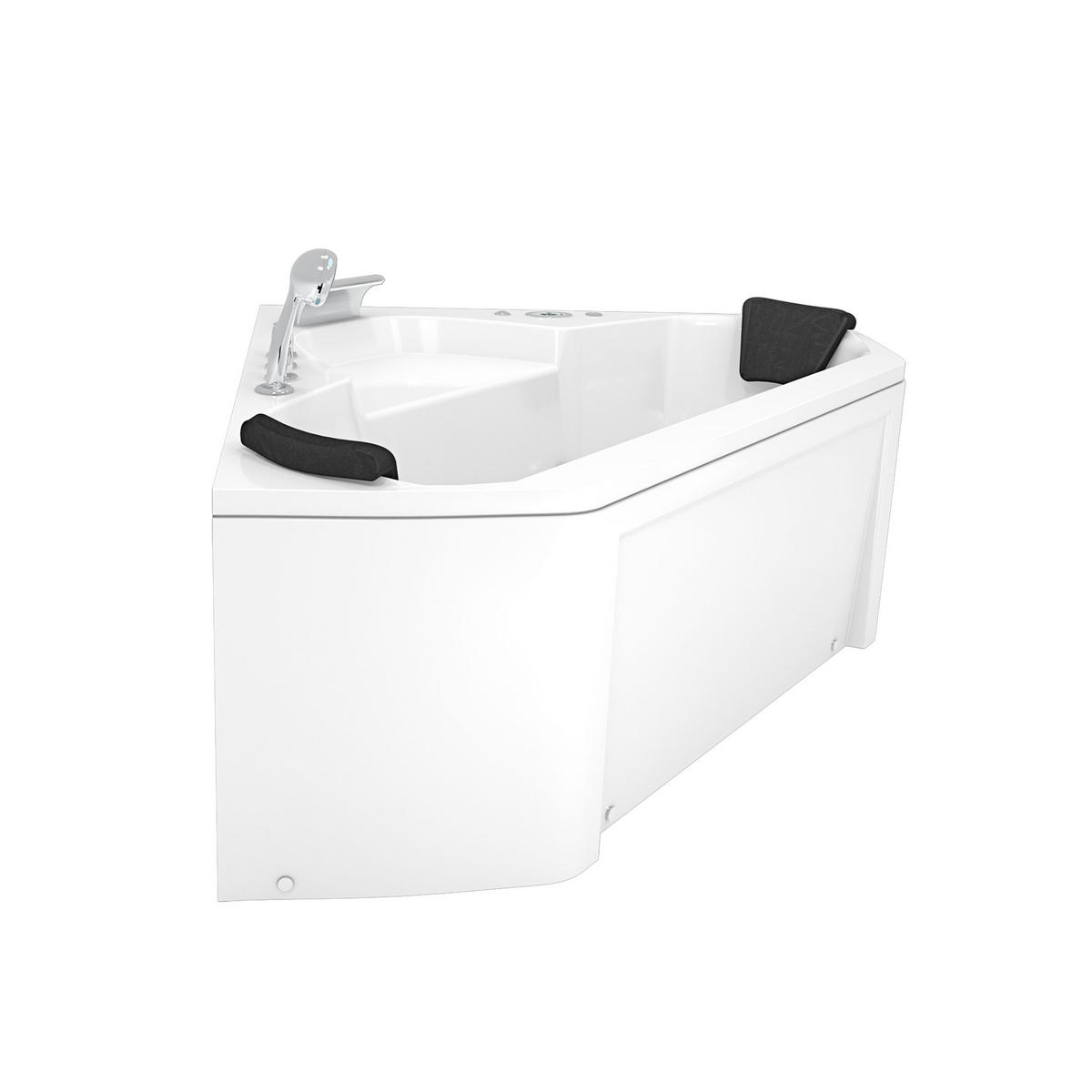 WHIRLPOOL Pool Badewanne Wanne W02R-SC 135x135cm - Weiß, Glas/Kunststoff (135/62/135cm) - AcquaVapore by Sandra Jentho