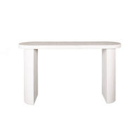 KONSOLENTISCH CURUA Weiß Marmor - Weiß, Stein (40/140/77cm) - KAWOLA