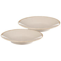 SERVIERPLATTEN Sahara Creme ø 31 cm 2er Set - Creme, Keramik (31/5/31cm) - Ritzenhoff Breker