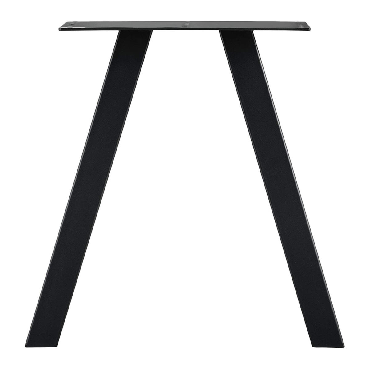 TISCHGESTELL-SET 2 TLG. Mariager - Schwarz, Metall (30/42/3cm) - [en.casa]
